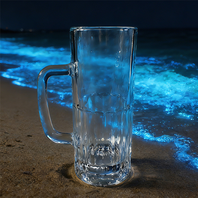 Classic Beer Mug With Big Capacity 620ml Pattern Glass Cup