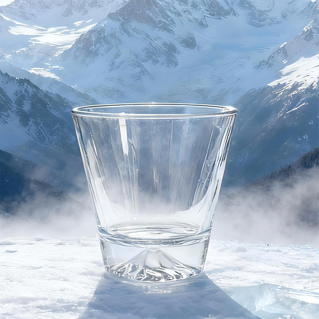Snow Mountain Top Whiskey Glass 300ml Tumbler