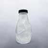 Irregular Polygon Glass Household 350ml Honey Bottle With Screw Cap