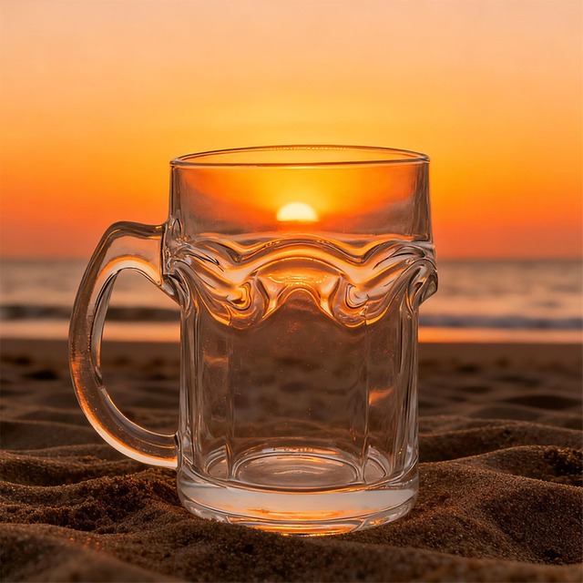Classic Wave Bar Glass 480ml Beer Mug 