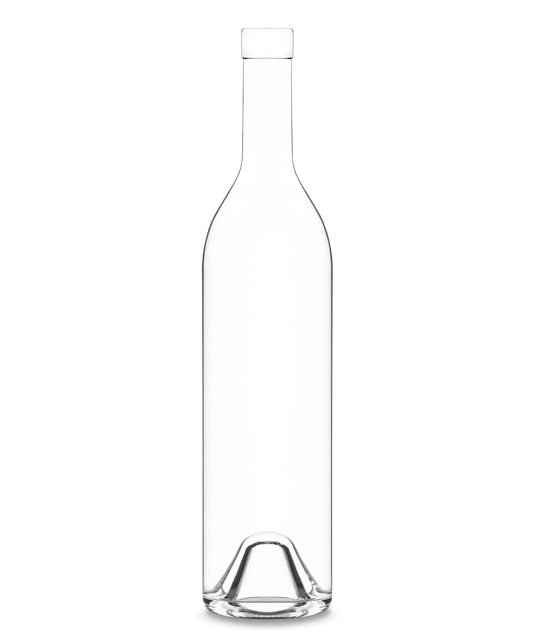 Denny Round Glass Bottle For Wine