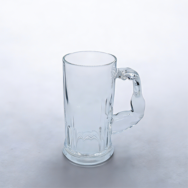 590ml Muscular Arm Handle Beer Mug, Creative Barware Glass