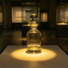 Clear Glass Perfume Bottle with Round Stopper for Home Aromatherapy Use