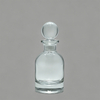 Clear Glass Perfume Bottle with Round Stopper for Home Aromatherapy Use